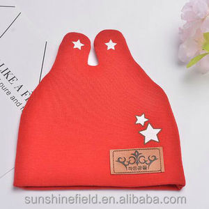 Bebé sombreros rojos con estrellas <span class=keywords><strong>Bonny</strong></span> orejas slouchy sombrero recién nacido para bebé regalo de cumpleaños - Product Image 2