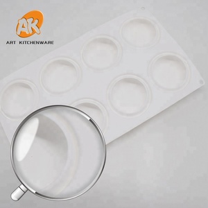 แม่พิมพ์ซิลิโคนทรงกลม AK Oblate สำหรับทำขนมหวาน มูสเค้ก อบขนม 3 มิติ ช็อกโกแลตแช่แข็ง น้ำตาลปั้น แม่พิมพ์ทำขนม อุปกรณ์ทำเค้ก - Product Image 3