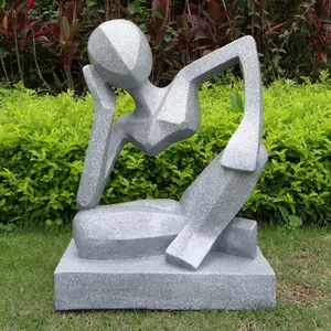 Garten dekoration hand geschnitzte Marmor moderne Stein abstrakte Skulptur