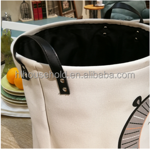 France Designer Baby Canvas <strong>Laundry</strong> <strong>Basket</strong> <strong>Foldable</strong> with Handle - Product Image 6