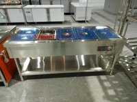 Vitrine chauffante de comptoir pour aliments chauds