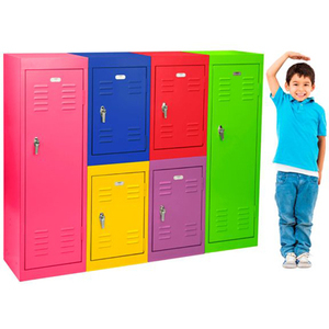 Colorful Cabinets for Children Toy Storage Locker Small Metal Cabinets Clothes Steel or Other Kids Bedroom Furniture Wardrobe