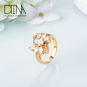 DTINA Stylish Commitment Gem Stone Lady's kleiner Fingerring für Frauen