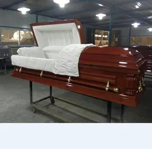 Coffin de madeira dunfield e cesta funeral por atacado