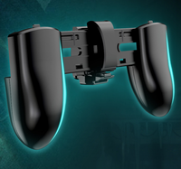 Manette de jeu mobile PUBG avec poignée ergonomique noire - Joystick mobile pour jeux mobiles