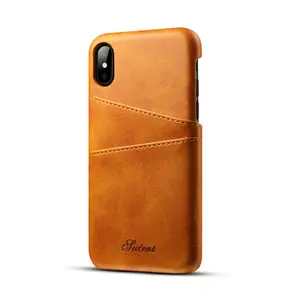 For iPhone 8 Premium Leather Case Protective Back Cover, For Iphone x Cell Phone case