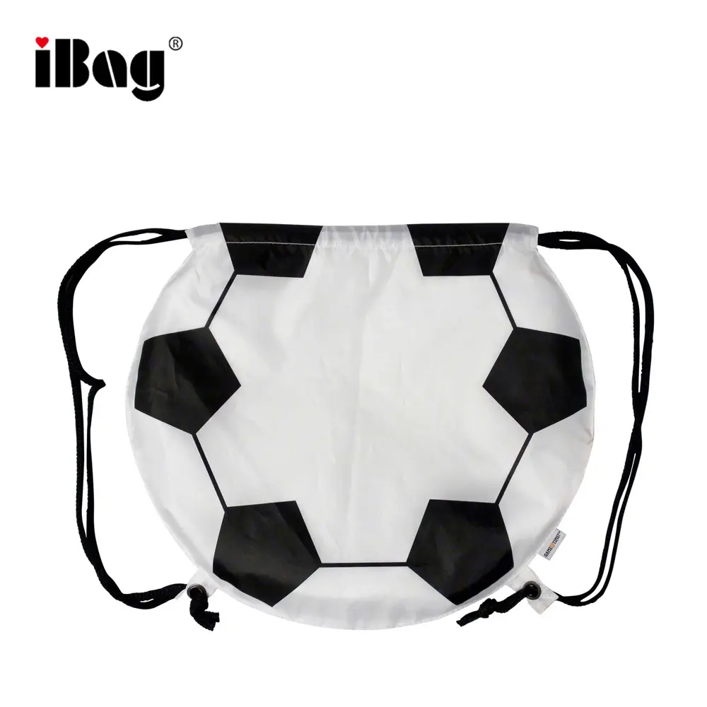 フットボール巾着バックパックシンチサックジムトートバッグスクールスポーツシリンダーシェイプスポーツバッグ