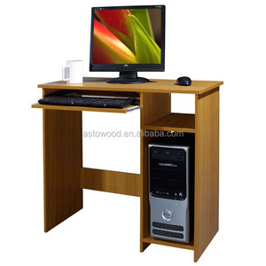 <span class=keywords><strong>Bureau</strong></span> d'ordinateur convertible de style moderne <span class=keywords><strong>avec</strong></span> tablettes pour clavier escamotables, design écologique et montage facile - Product Image 1