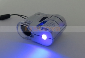 Loupe de <span class=keywords><strong>Microscope</strong></span> de poche, mini loupe de bijoutier 60x avec lumière de détection de monnaie UV - Product Image 5