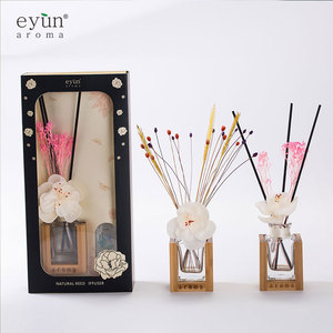 최고 품질의 대나무 유리 병 리드 디퓨저 향기 화장실 공기 청정기 - Product Image 6