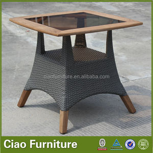Cuatro plazas mesa de <span class=keywords><strong>comedor</strong></span> de ratán mimbre muebles de jardín de madera de <span class=keywords><strong>teca</strong></span> al aire libre - Product Image 5