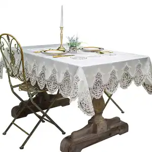 Factory Direct european pastoral Sell New Design Velvet Lace Home overlay Table Cloth