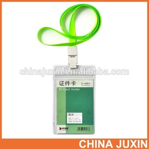 Rbd 0.3 mm effacer souple en plastique ID <span class=keywords><strong>porte</strong></span> - cartes <span class=keywords><strong>porte</strong></span> - badge <span class=keywords><strong>avec</strong></span> <span class=keywords><strong>cordon</strong></span> D3002 - Product Image 1