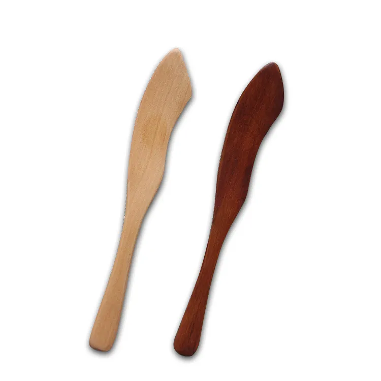 Di alta qualità su ordinazione naturale mini piccolo di bambù di legno cena spreader coltello per il burro