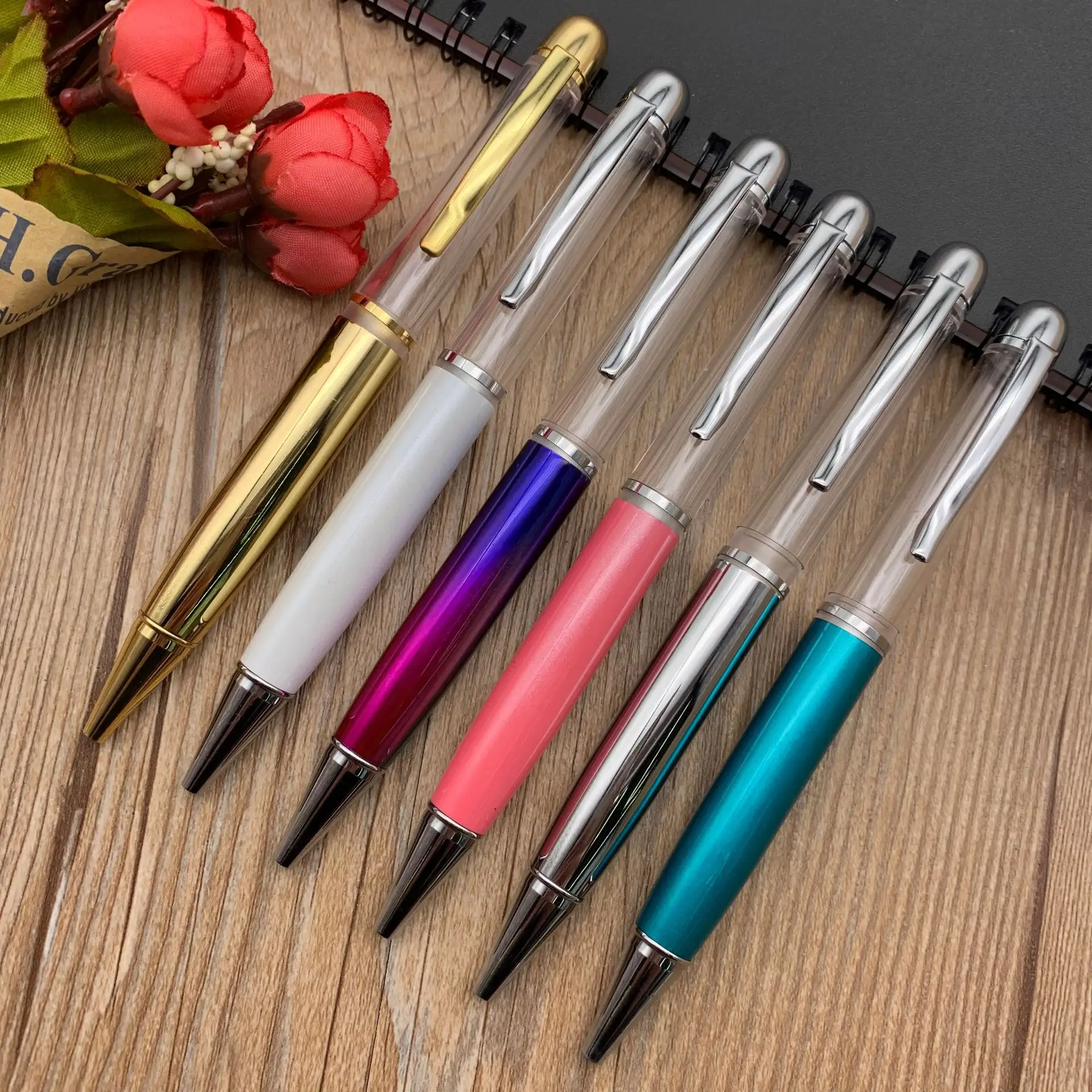 מוצר חדש שומן חידוש ריק צינור ריק DIY עט למלא נוזל צף גליטר העשבייה חול טובעני גדול יותר עבה DIY עט