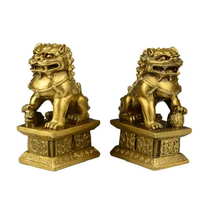 黄铜收藏中国福狗雕像