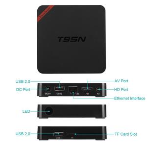 T95N MINI <span class=keywords><strong>MX</strong></span> + 4 K Inteligente Android 6.0 TV Box Amlogic Kodi S905x Quad-core 1 GB RAM 8 GB ROM con 2.4G Wifi XBMC Kodi 3D - Product Image 2