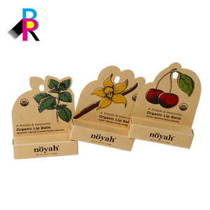 Tùy Chỉnh Thiết Kế In Ấn Tái Chế Son Môi Lip Balm Bao Bì Hộp Chapstick Hộp Các Tông Với Móc Đơn Vị Bán Hàng Gói - Product Image 4