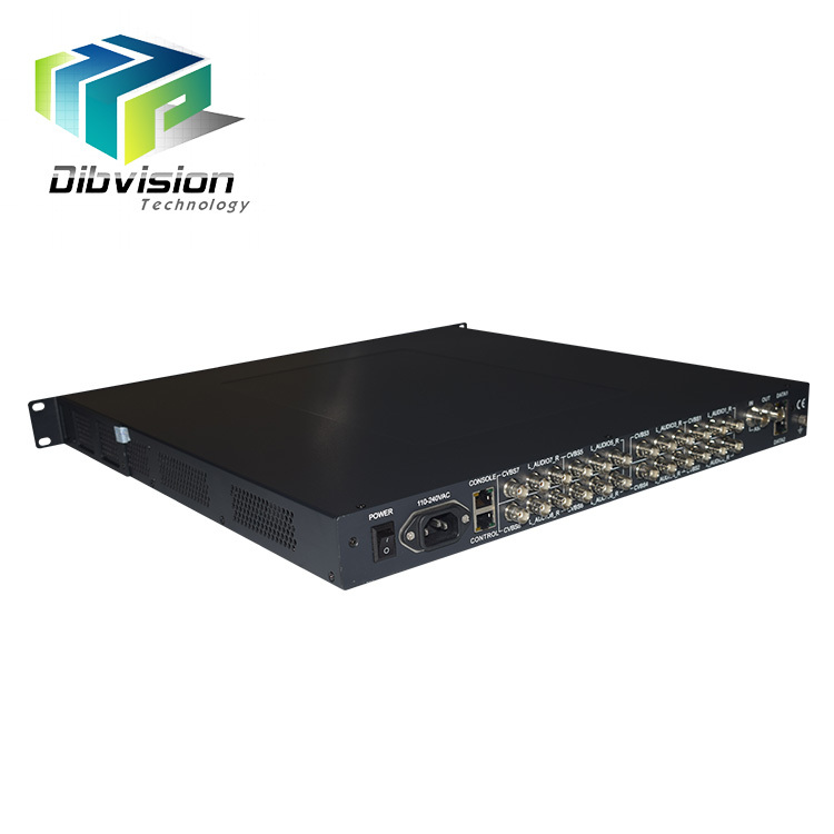 8 canales Encoder Mpeg2 SD IP ASI para DVB Cable por satélite terrestre cabecera aplicaciones