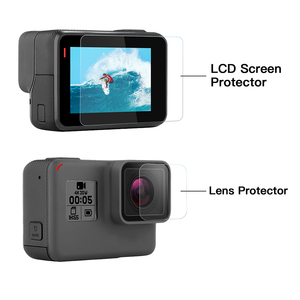 Protecteur d'écran, Ultra transparent, pour objectif LCD, Film de protection d'écran, boîtier en verre étanche, pour <span class=keywords><strong>caméra</strong></span> <span class=keywords><strong>GoPro</strong></span> hero 5, 2020 - Product Image 2