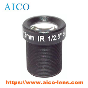 1/2.5&quot; F2.0 5mp 12mm FL 12 mm 5 Mega Pixel M12 S-mount Fixed Cctv Board Ir Corrected Camera <strong>Lens</strong>