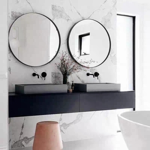 Engineering Hotel Project <strong>Mirror</strong> Modern Luxury Hotel Bathroom Decorative Antique Gold <strong>Round</strong> <strong>Wall</strong> <strong>Mirror</strong> - Product Image 3