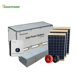 3KW Genset Solar untuk Solar Home System dengan Jinko Panel Tenaga Surya/Solar Panel Solar Inverter dan Bracket