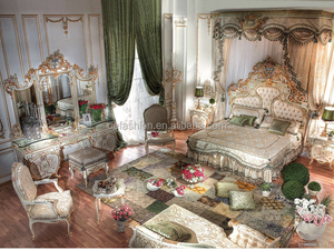 <span class=keywords><strong>Rococo</strong></span>-<span class=keywords><strong>cama</strong></span> de madera antigua de lujo, muebles de dormitorio, diseño de <span class=keywords><strong>cama</strong></span> tallada, estilo europeo - Product Image 5