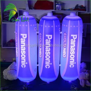 Outdoor Display Plastic Inflatable Airtight Battery Model / LED Lighting Decoration Inflatable Battery For Advertising