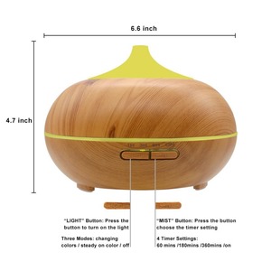Difusor de ganancia de madera Mistaire de 300ml, difusor de aceite esencial de bajo ruido para ahorro de energía para cine y ópera - Product Image 3
