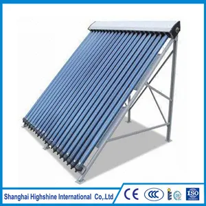 Manufacturer sunpower big aperture solar collector with CPC reflector Pressurized Heat Pipe Solar Collector Certificated