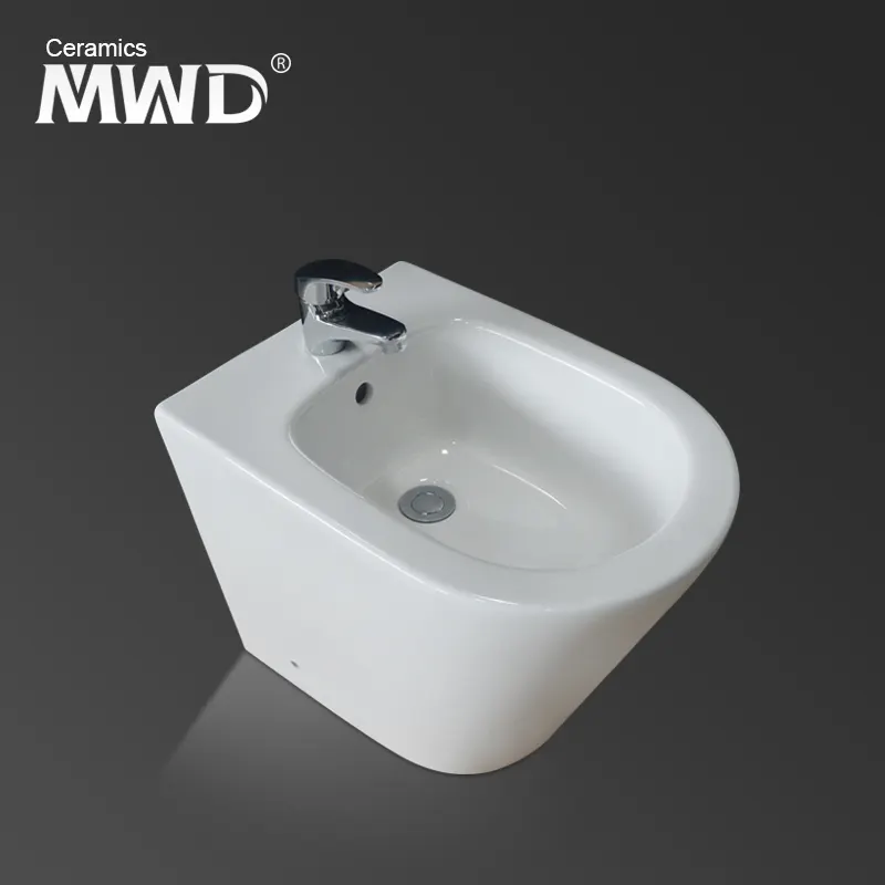 Stile occidentale piccolo bagno utilizzato pavimento installato bidet