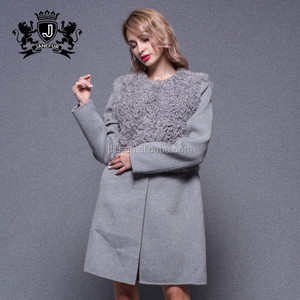 Femmes de Moutons De Fourrure de Laine <span class=keywords><strong>Veste</strong></span> Hiver Chaud Double Face Fur hiver laine cachemire manteau - Product Image 2