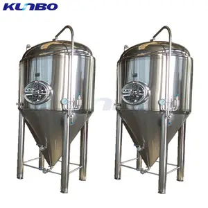 KUNBO Digunakan Stainless Steel Besar 1000 Liter Tangki Fermentasi Bir untuk Dijual
