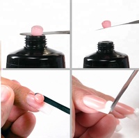 IMTITI Gel Poly pour Ongles Sans Brûlure Ni Douleur, Gel UV Cristallin Brillant, Matériel de Construction en Résine, Gel Poly pour Ongles, Extension