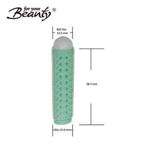 Groothandel fabriek plastic bal haar rollen krulspelden met elastische - Product Image 5