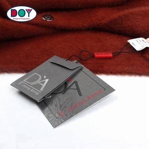 Clothing Small Spare Button <strong>Bag</strong> Foil Logo Eco <strong>Paper</strong> With Plastic <strong>String</strong> Custom Screen Printed Silver Gift Packaging Drawstring - Product Image 4