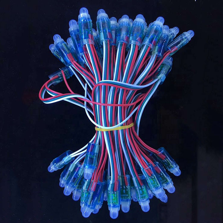 5 в 12 мм полноцветный RGB ws2811 Светодиодный пиксельный модуль IP68 Водонепроницаемый пиксельный светодиодный модуль освещения для рекламы сигнальный свет