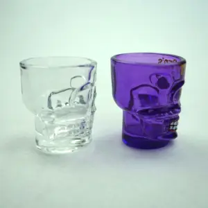 Vasos de cristal con forma de Calavera, vasos para whiskey - Product Image 5