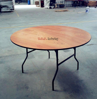 Table à manger ronde pliante de 200 cm, en contreplaqué de 18 mm, design moderne, meubles pour la maison