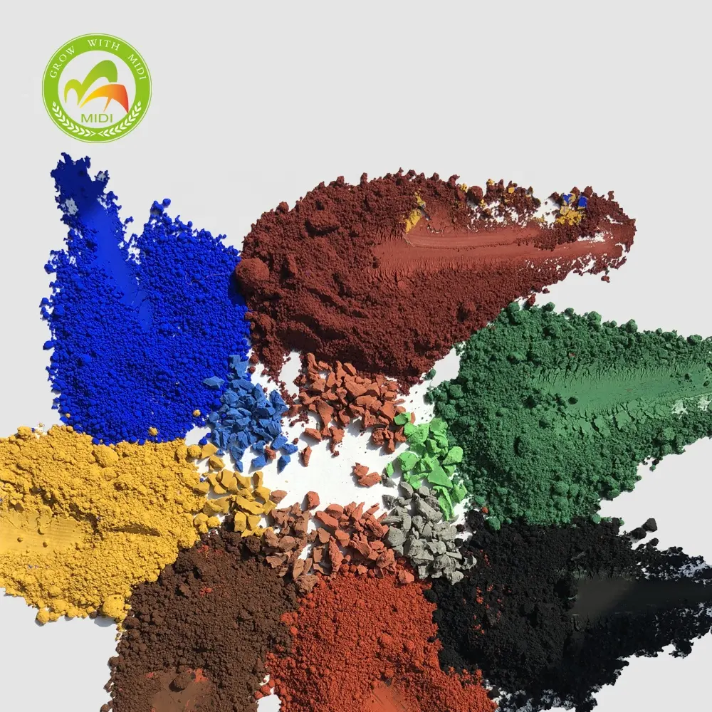 Óxido de ferro para uso cosmético, óxido azul ultramarino/vermelho/amarelo/roxo para maquiagem com pigmento mineral