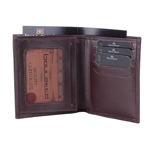 Cartera Bifold Hecha a Mano OEM, Tarjetero de Cuero Genuino, Diseño Delgado y Minimalista Abierto, Bloqueo RFID, Tamaño de Bolsillo, Ecológica, para Hombre - Product Image 3