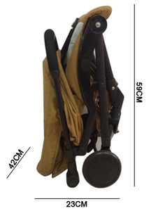 <span class=keywords><strong>Cochecito</strong></span> de bebé con marco de aluminio, tela lisa para bebé y niño pequeño, barra de empuje ambiental - Product Image 6