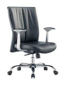<span class=keywords><strong>Poltrona</strong></span> da <span class=keywords><strong>Ufficio</strong></span> Direzionale con Schienale Alto Regolabile / Sedia Girevole in Vera Pelle con Ruote (SZ-OC043) - Product Image 2