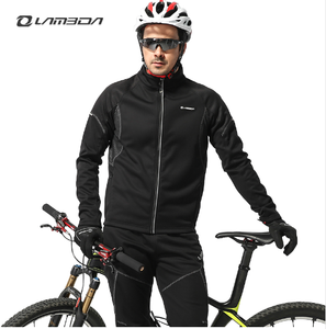 <span class=keywords><strong>Veste</strong></span> de <span class=keywords><strong>cyclisme</strong></span> imperméable LAMEDA en polaire <span class=keywords><strong>thermique</strong></span> d'hiver, coupe-vent, softshell - Product Image 2