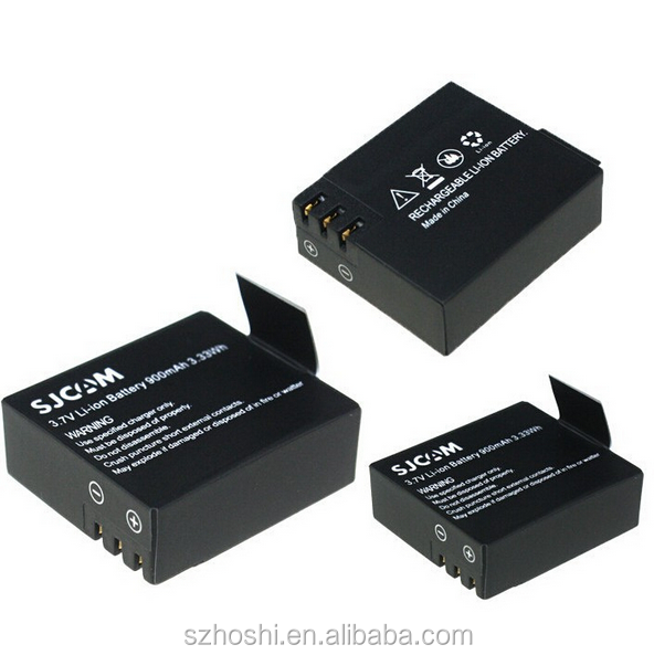 2020 3.7V 900mAh Lithium Battery Camera Battery for Sjcam Battery Camera Sj4000 Sj5000 with logo