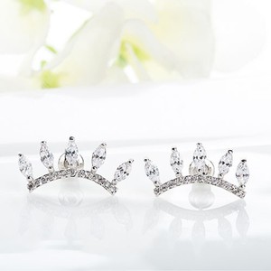 El oro al por mayor de calidad superior Teemi Austrial cristalina clara Uique Diseño Rose plateado CZ Pestaña muchacha de las <span class=keywords><strong>mu</strong></span> - Product Image 5