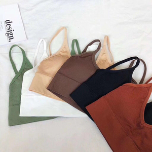 <span class=keywords><strong>Reggiseno</strong></span> con gilet posteriore di bellezza a forma di U grande senza schienale 6 colori <span class=keywords><strong>Bralette</strong></span> con Design a coste - Product Image 3