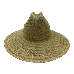 Cappello a tesa Extra Large cappello di paglia da bagnino per promozioni all'ingrosso vendita calda a buon mercato donna all'aperto Unisex uomo, taglia adulto unisex