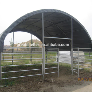 <span class=keywords><strong>Abri</strong></span> portable pour animaux d'extérieur pour chèvres, <span class=keywords><strong>bois</strong></span> traité sous pression naturel avec cadre métallique - Product Image 1
